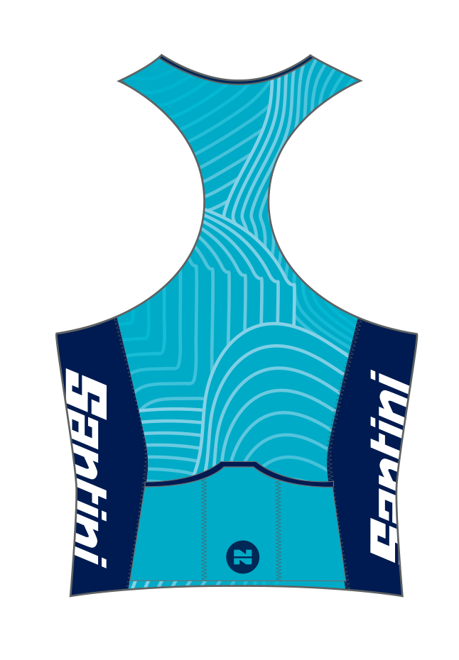 2022 Noosa Triathlon Women's Santini Tri Top
