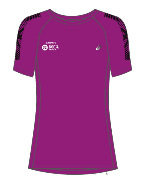 Noosa Triathlon 2022 Women's ASICS Icon SS Tee - Orchid